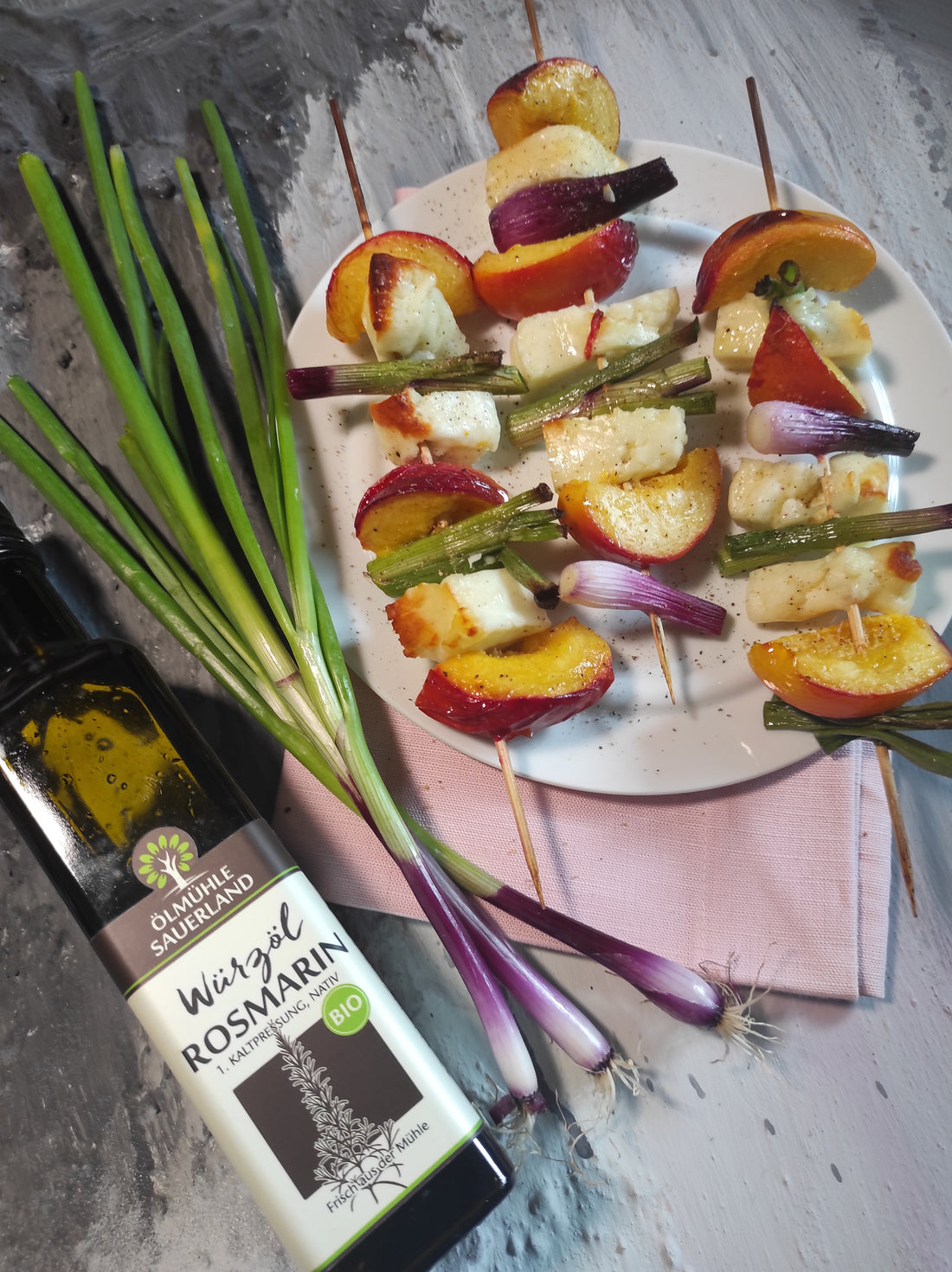 Halloumi Grillspieße
