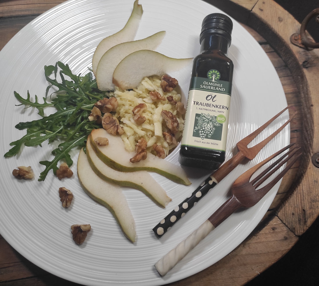 Pastinakensalat auf Rucola