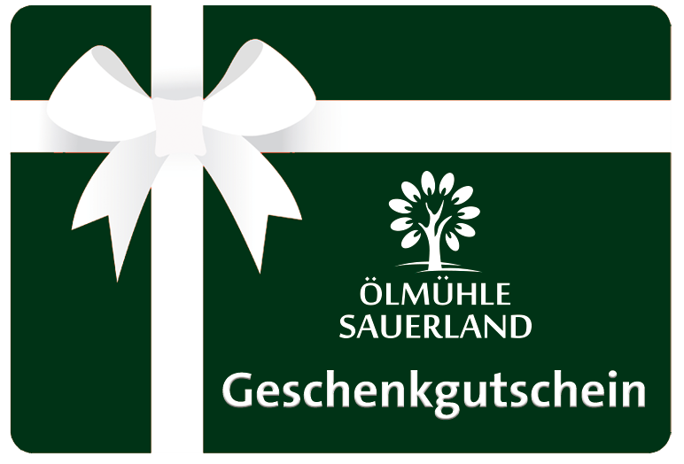 Gutschein Ölmühle Sauerland - einlösbar online und im Mühlenladen