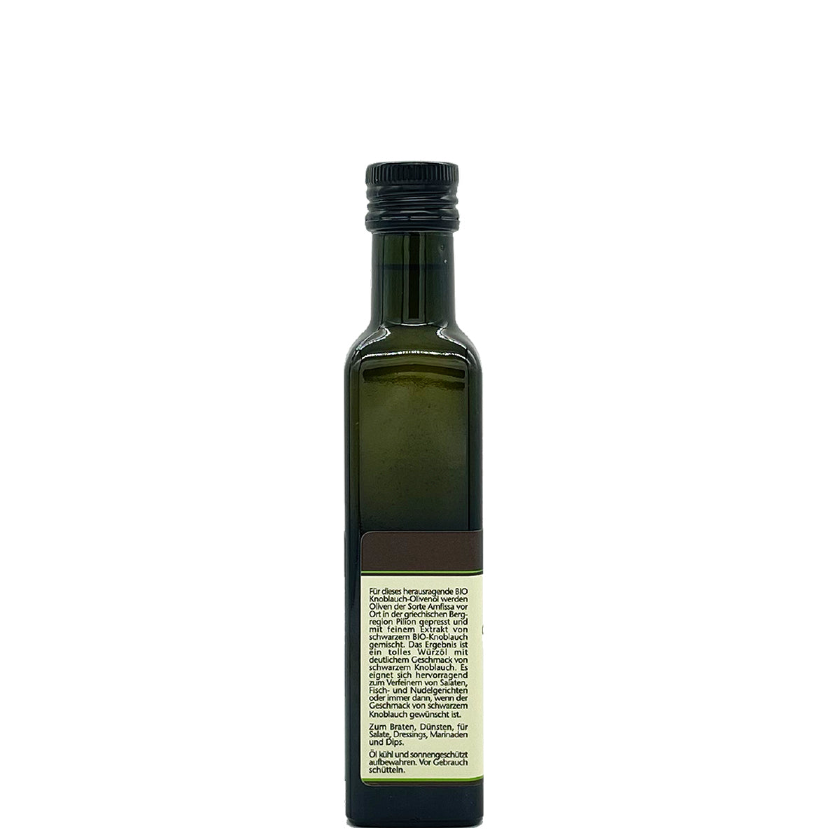 Olivenöl BIO kaltgepresst mit schwarzem Knoblauch