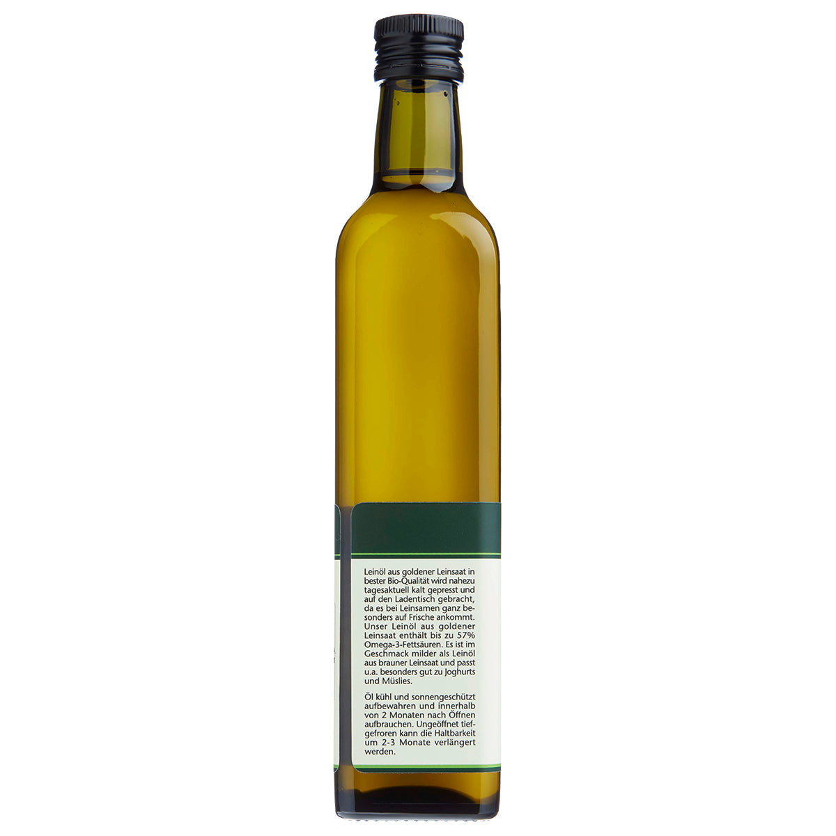 MHD Deal 50%: Leinöl BIOLAND goldene Leinsaat nativ kaltgepresst 500ml