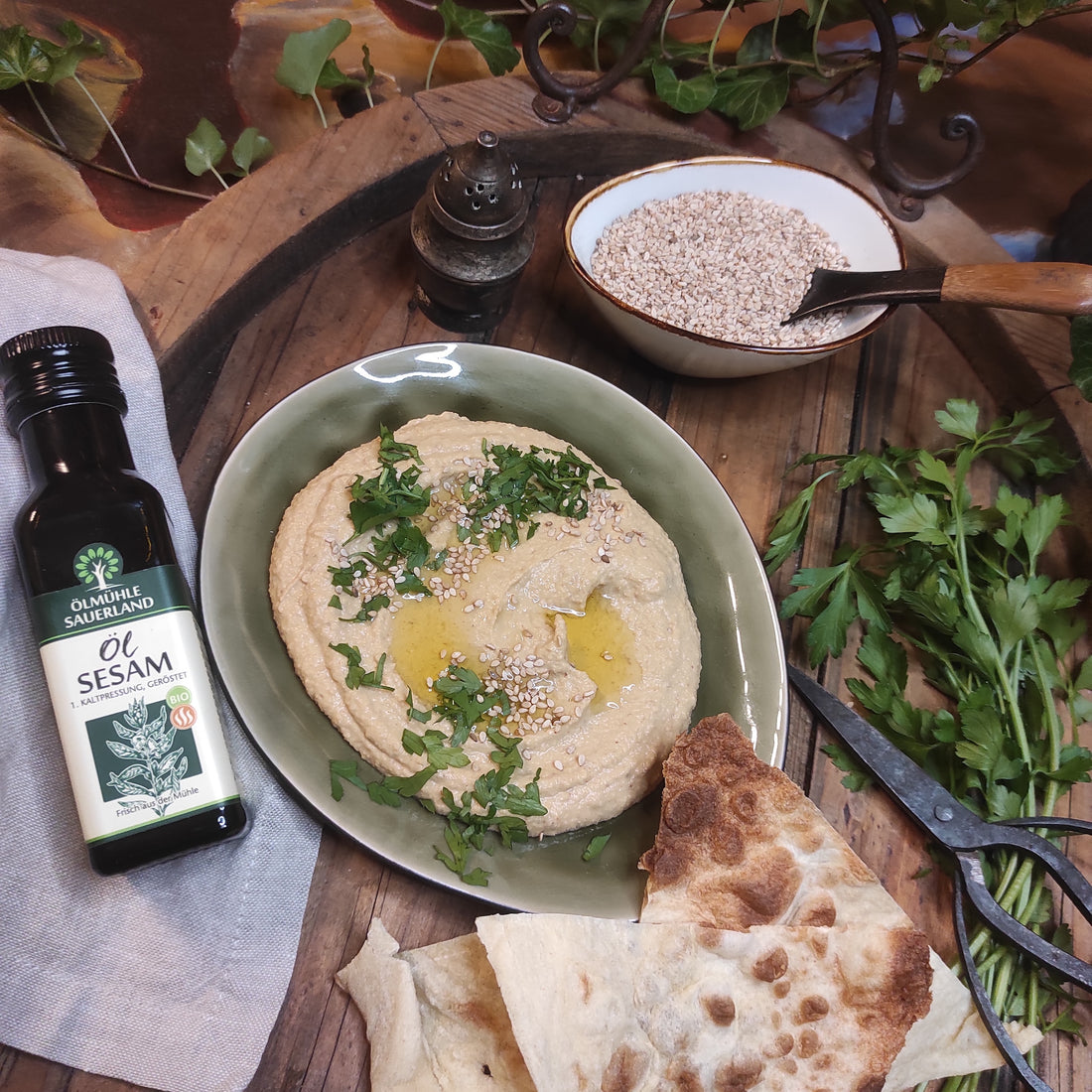Hummus mit Sesam