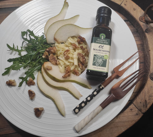 Pastinakensalat auf Rucola