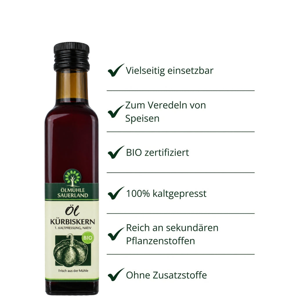 MHD 50% Kürbiskernöl BIO kaltgepresst nativ