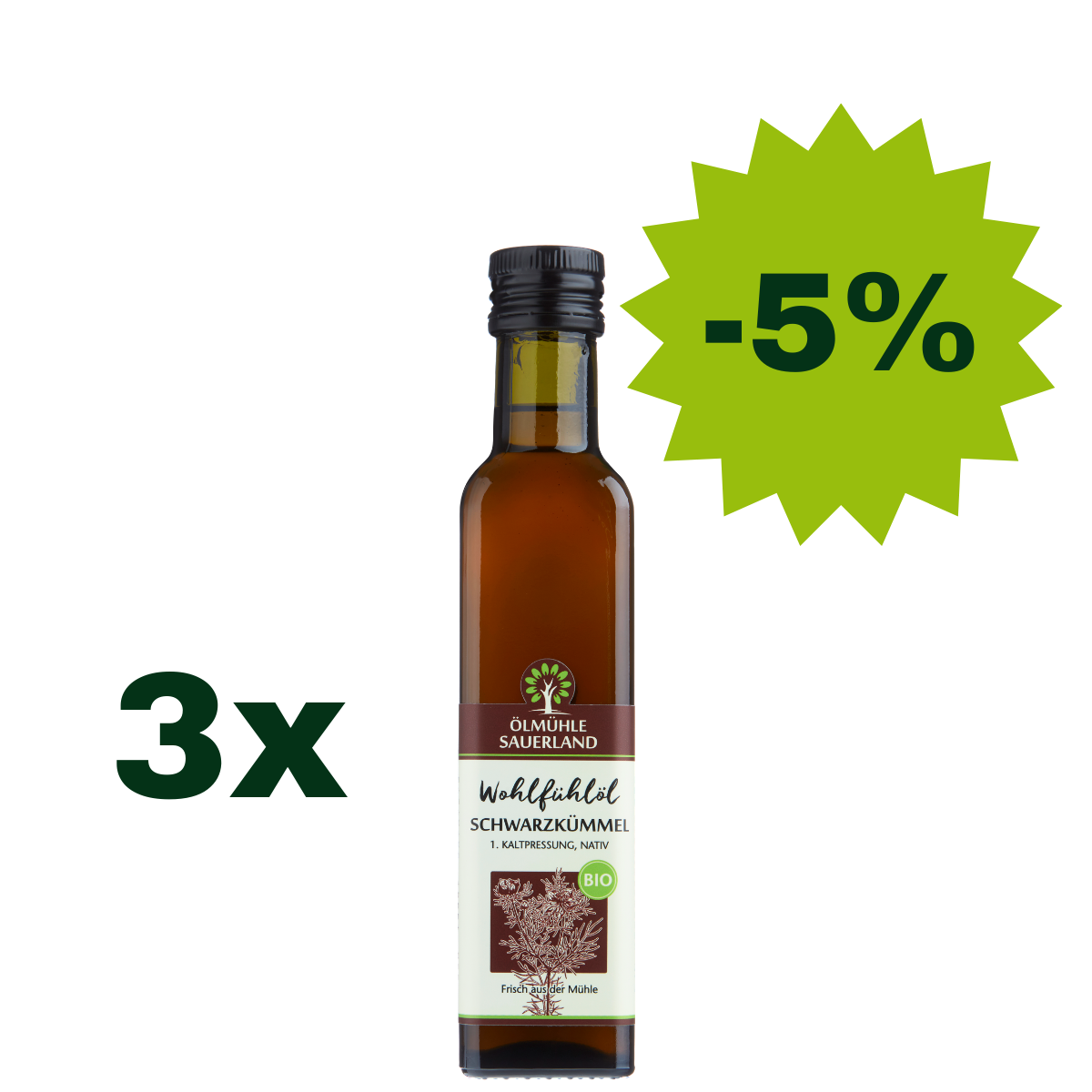 Schwarzkümmelöl Ägypten BIO nativ kaltgepresst