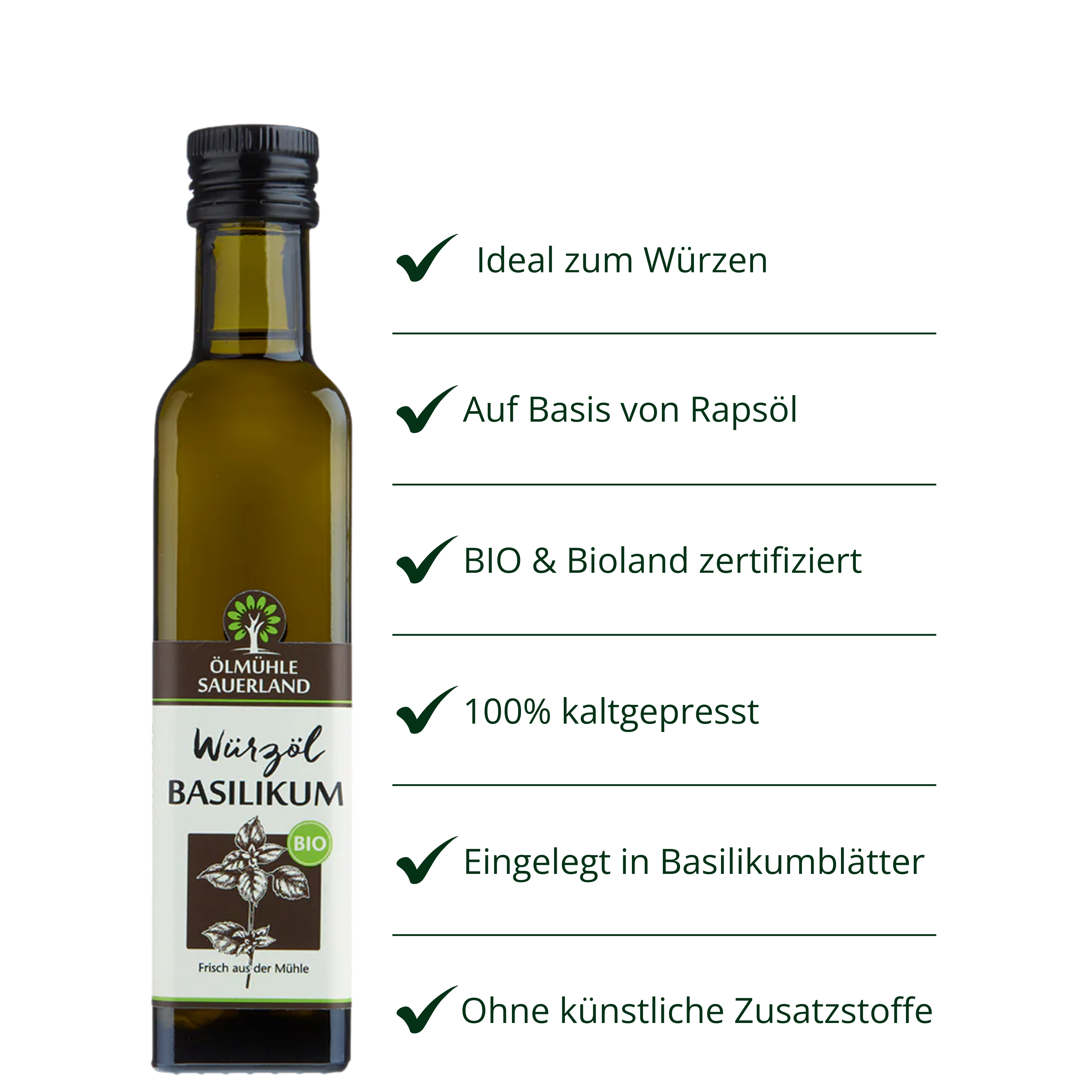 Basilikum Rapswürzöl BIO