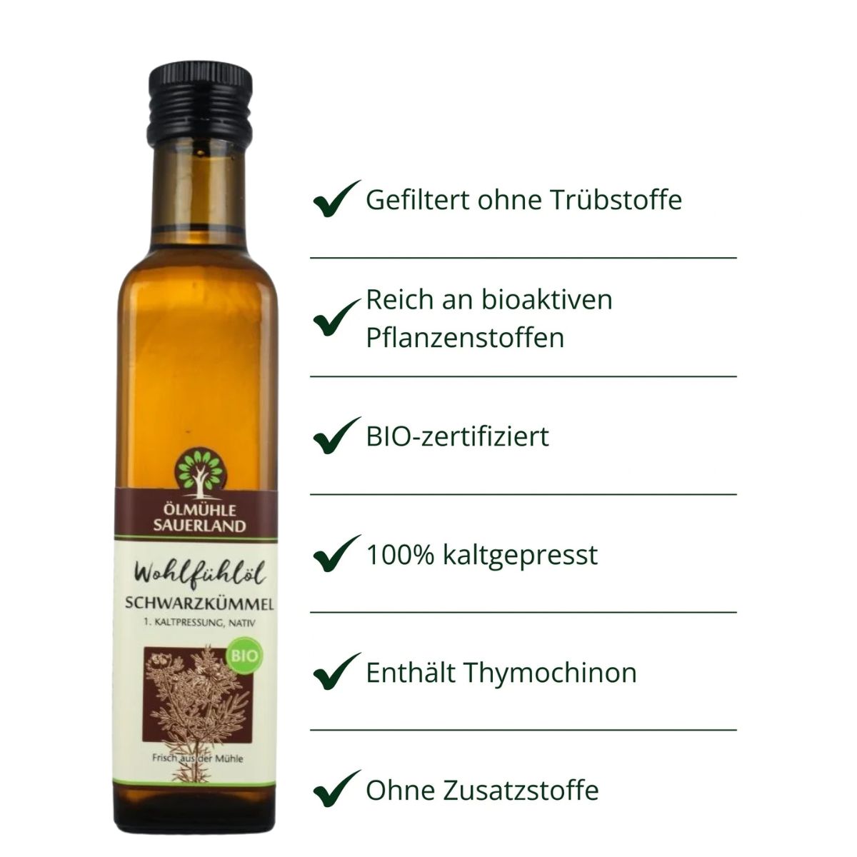 Schwarzkümmelöl Ägypten BIO nativ kaltgepresst