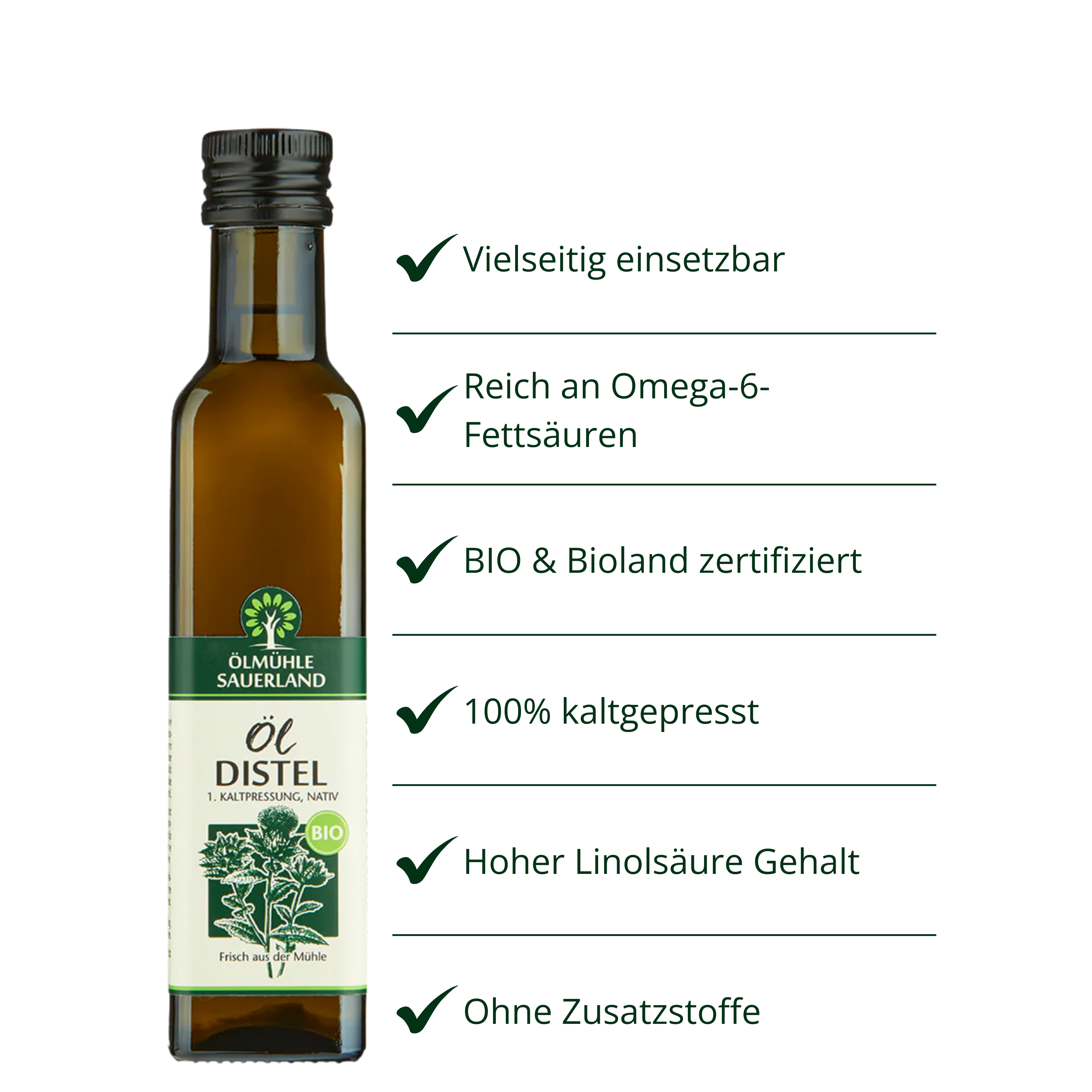 Distelöl BIOLAND kaltgepresst nativ