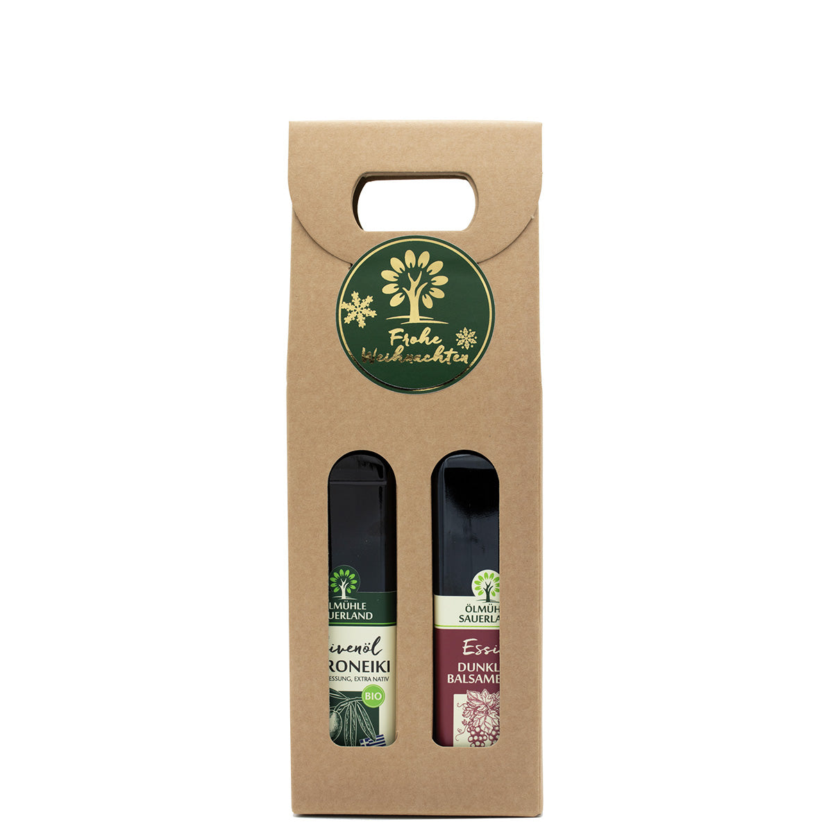 2er Set "Das geht immer" Olivenöl Koroneiki und wahlweise mit Balsamessig Dunkel/Hell/Himbeere 250 ml zu Weihnachten