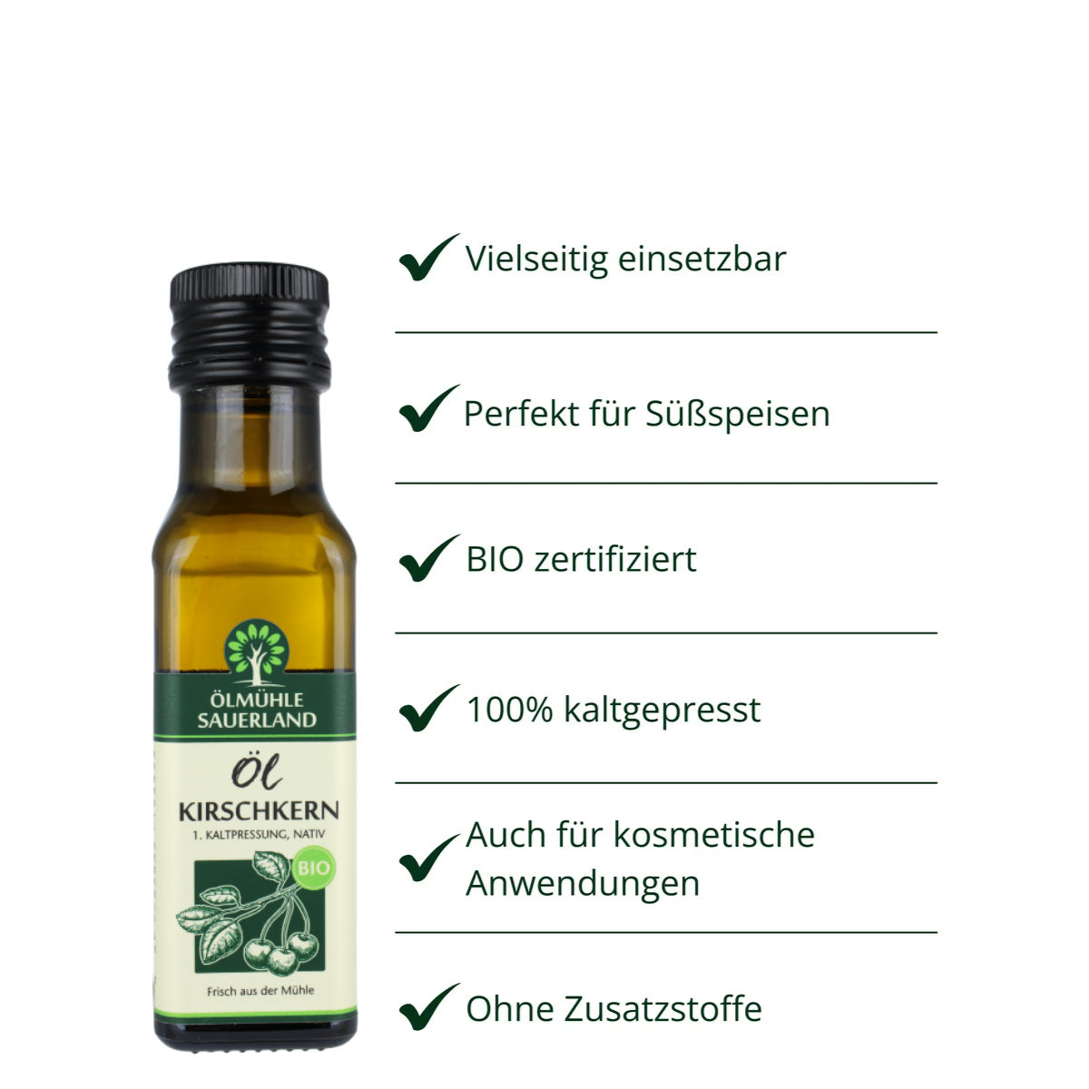 Kirschkernöl BIO kaltgepresst nativ