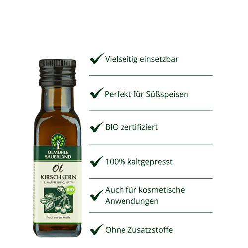 30% MHD: Kirschkernöl BIO kaltgepresst nativ