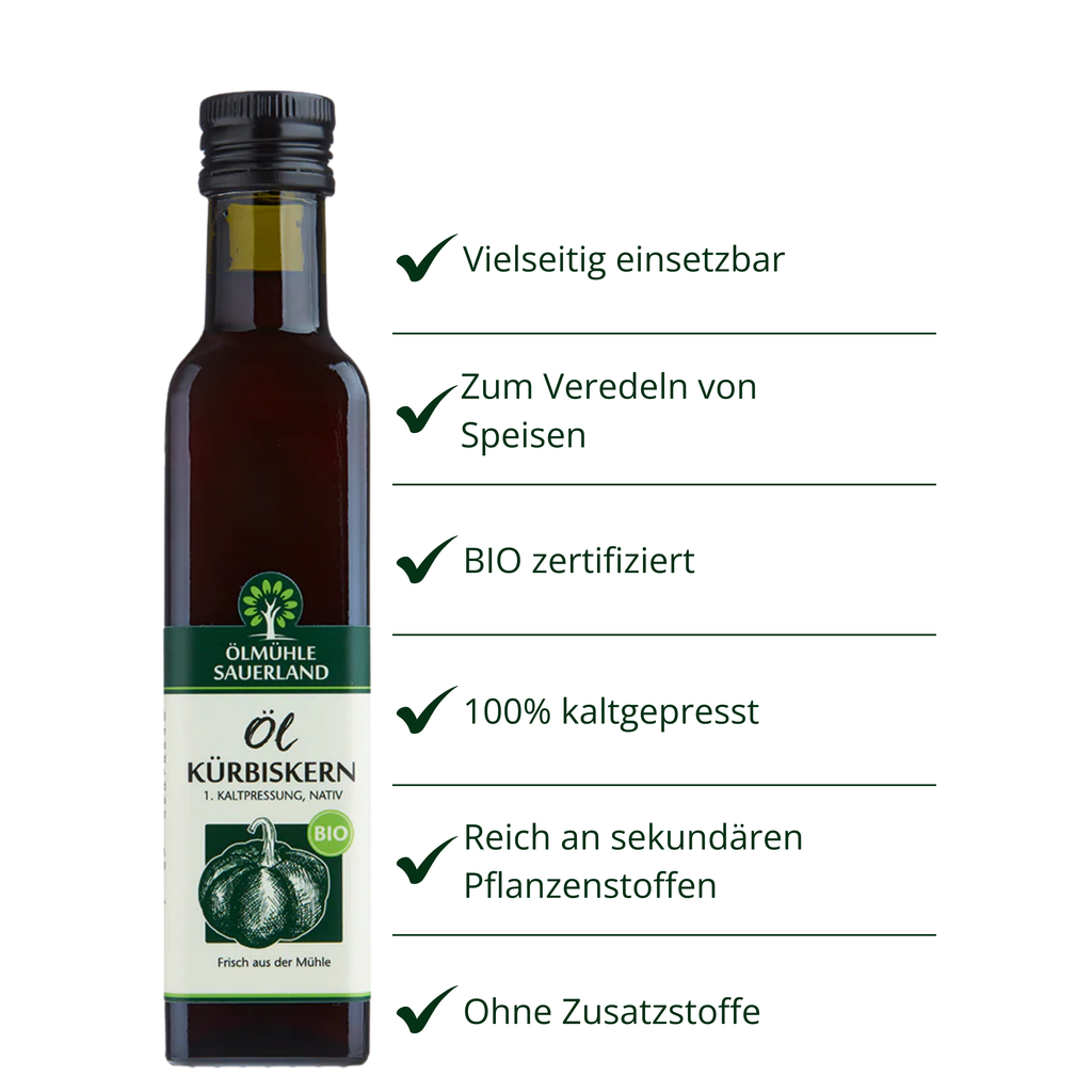 Kürbiskernöl BIO kaltgepresst nativ
