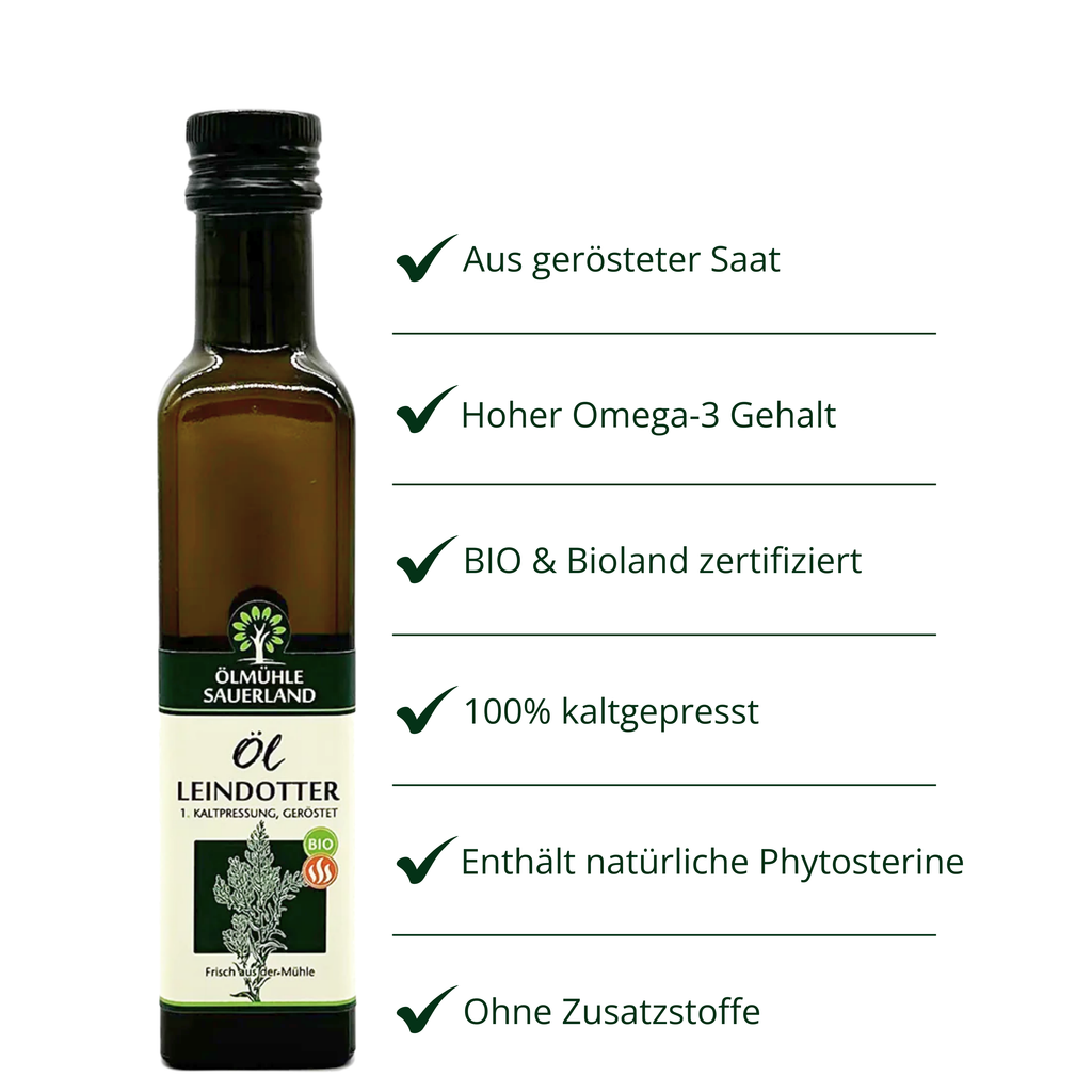 Leindotteröl BIOLAND geröstet kaltgepresst