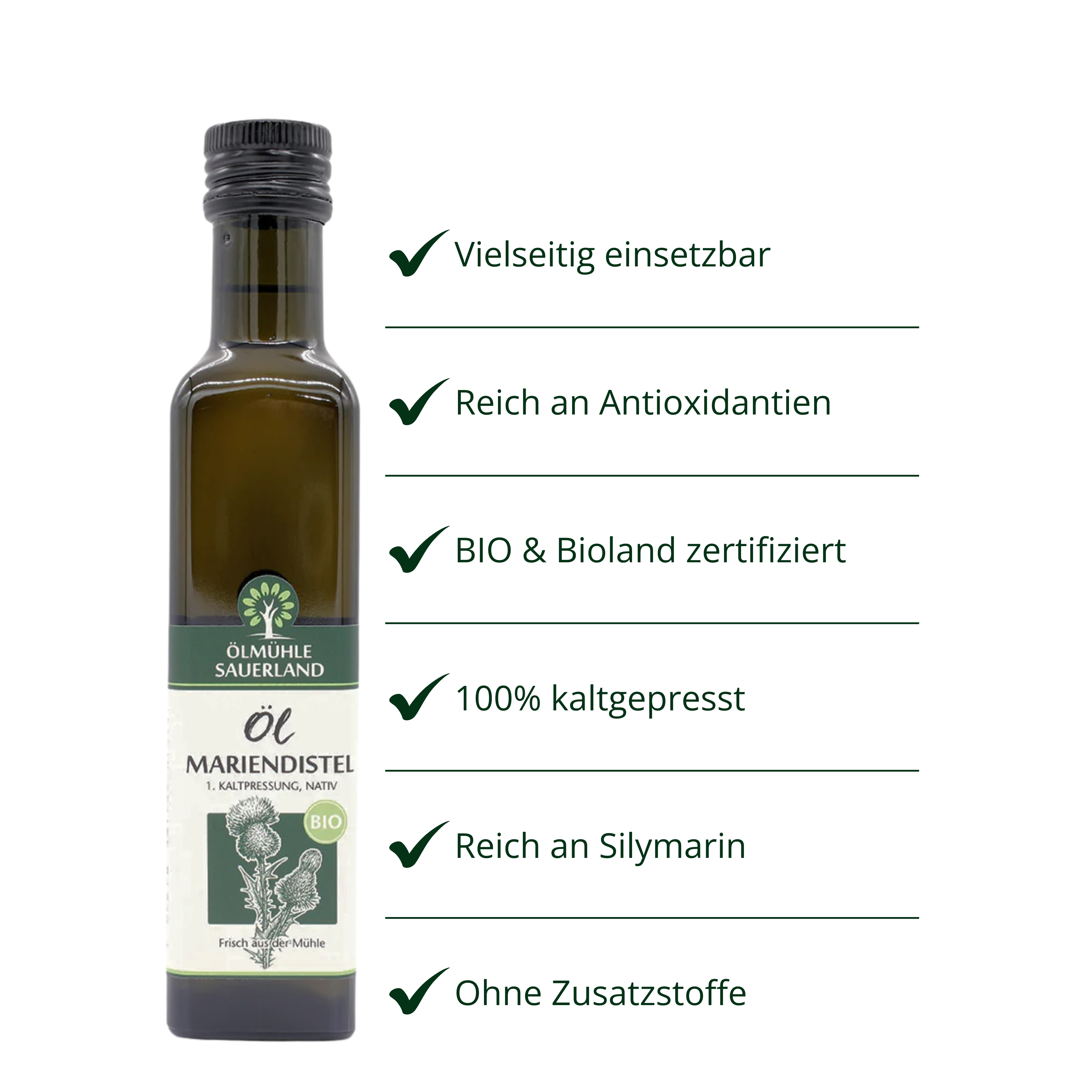 Mariendistelöl BIOLAND kaltgepresst nativ