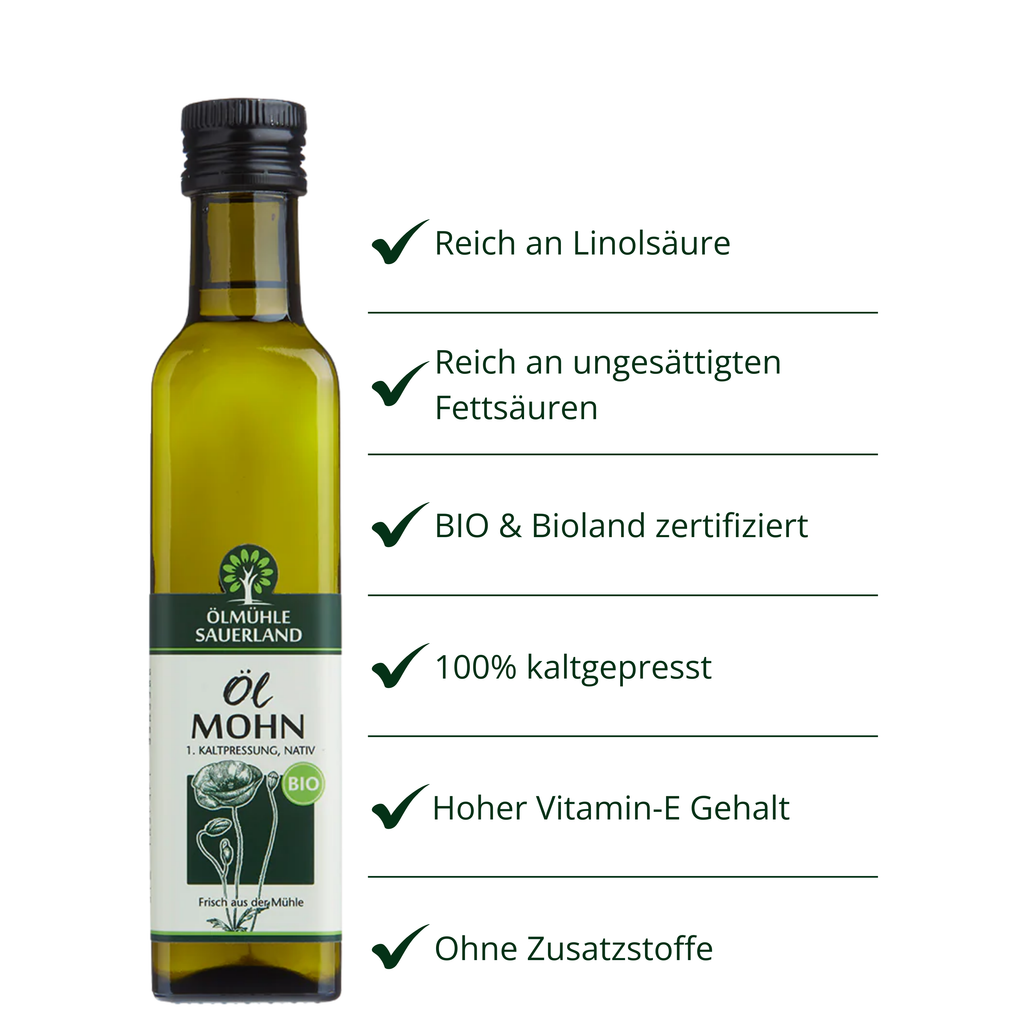 Mohnöl BIOLAND kaltgepresst nativ