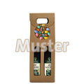 Geschenkkarton 2er 250 ml mit Griff - mit Sticker Ostern