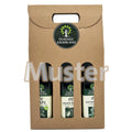 Geschenkkarton 3er 500 ml mit Griff - Standard mit Sticker Ölmühle Sauerland