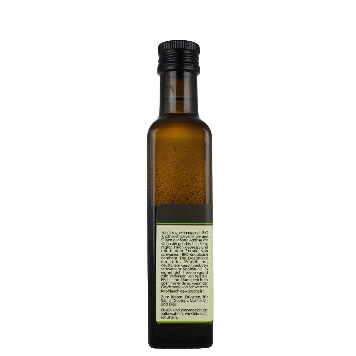 Olivenöl BIO kaltgepresst mit schwarzem Knoblauch