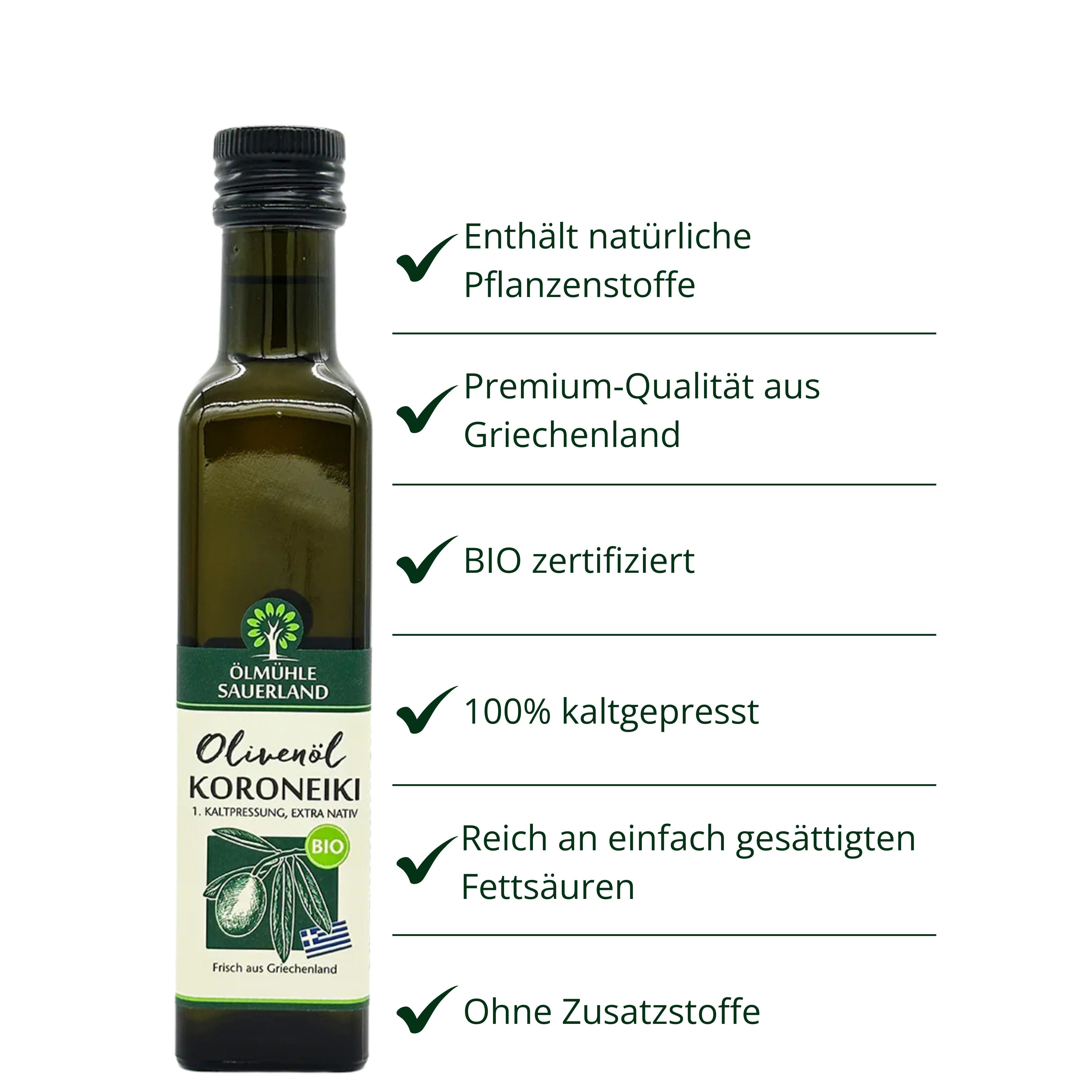 Olivenöl BIO Koroneiki extra nativ kaltgepresst (ehemals Kreta)