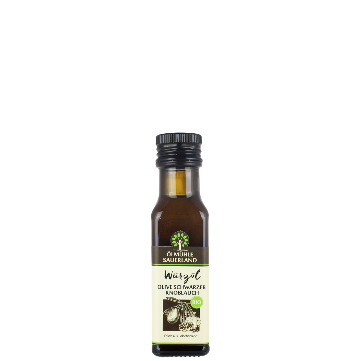Olivenöl BIO kaltgepresst mit schwarzem Knoblauch