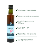 Omega-3 ALA + DHA + EPA Himbeere