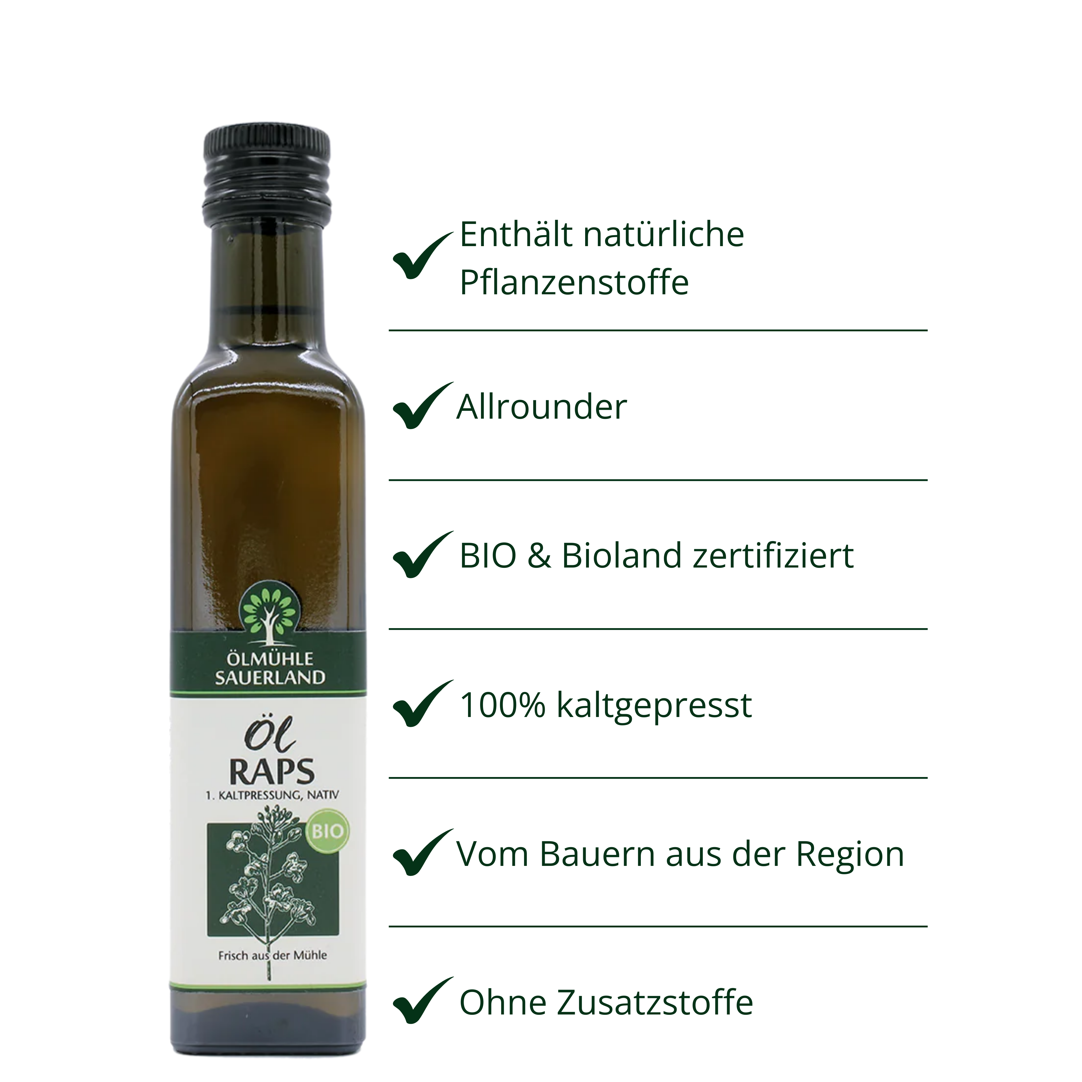 Rapsöl BIOLAND kaltgepresst nativ