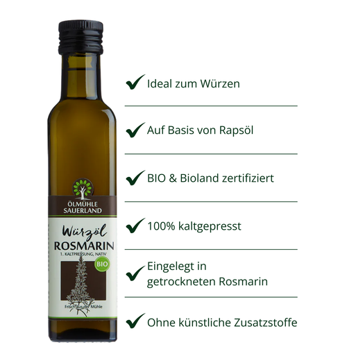 30% MHD: Rosmarin Rapswürzöl BIOLAND