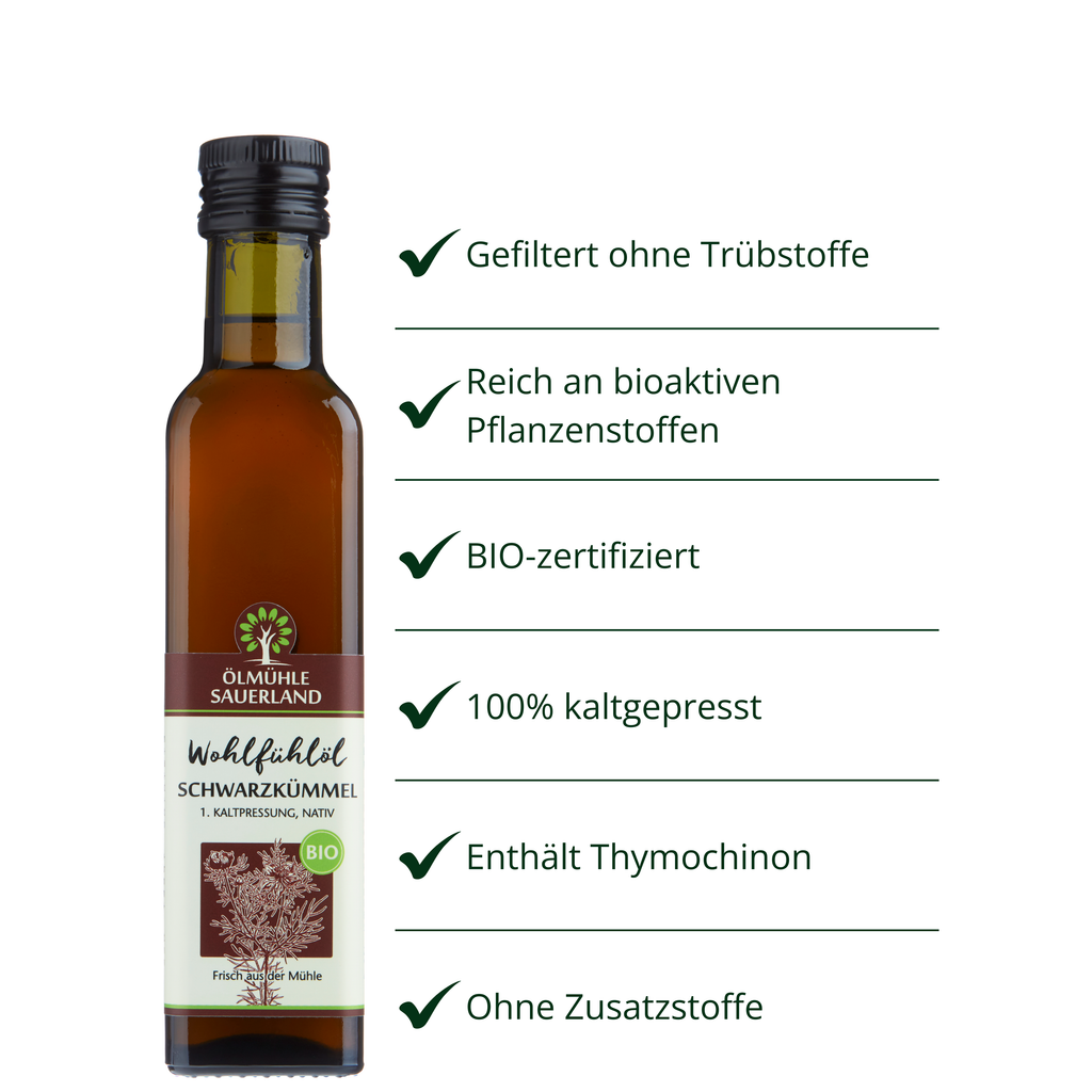 Schwarzkümmelöl Ägypten BIO nativ kaltgepresst
