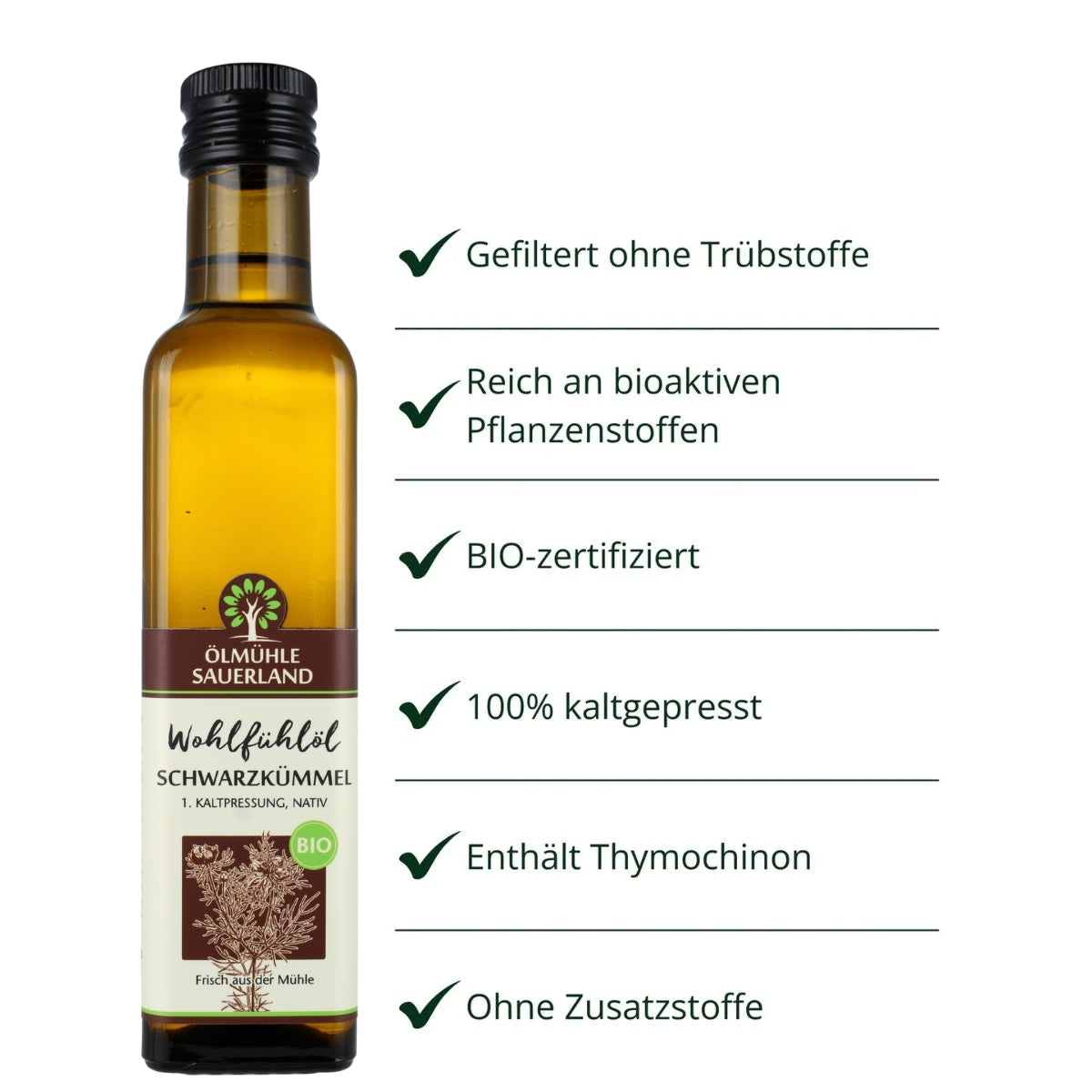 Schwarzkümmelöl Ägypten BIO nativ kaltgepresst