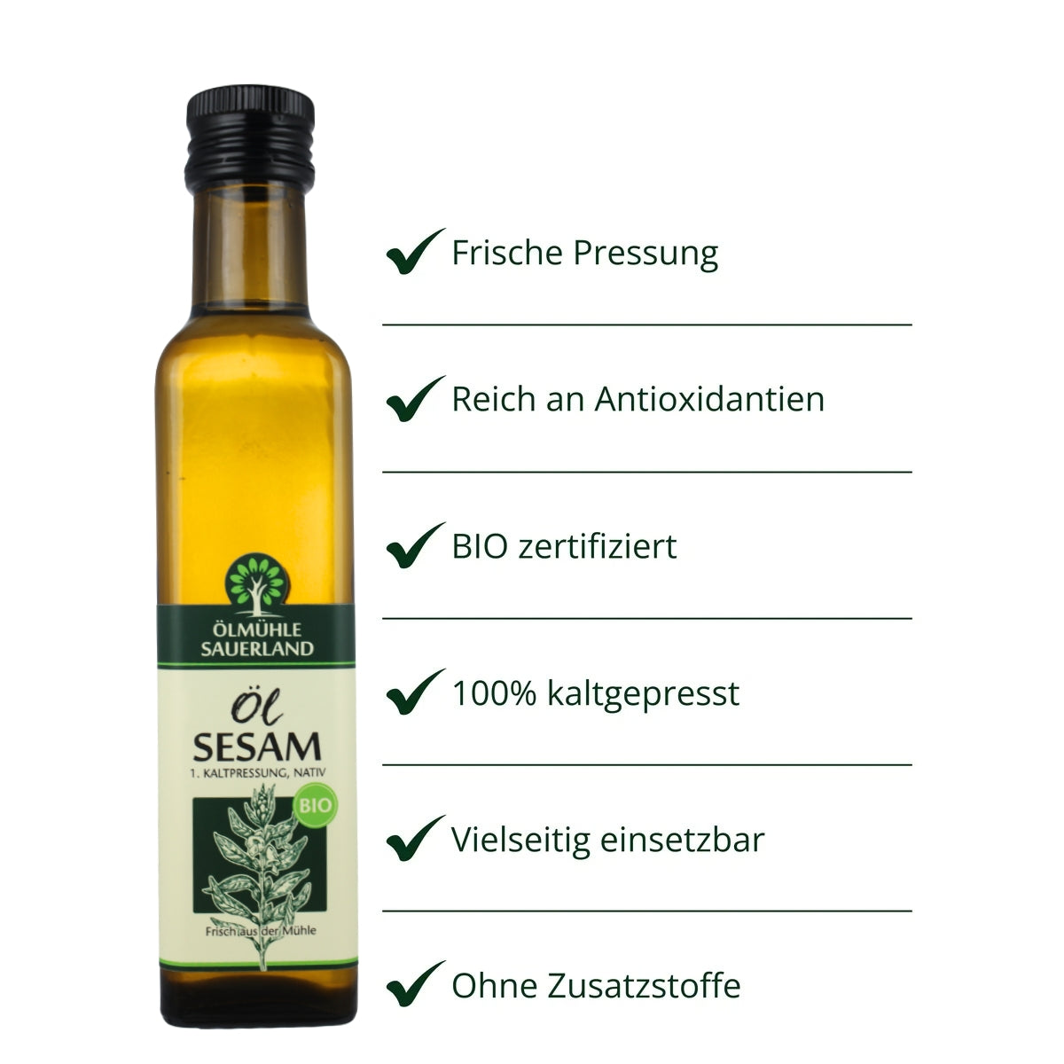 Sesamöl BIO kaltgepresst nativ