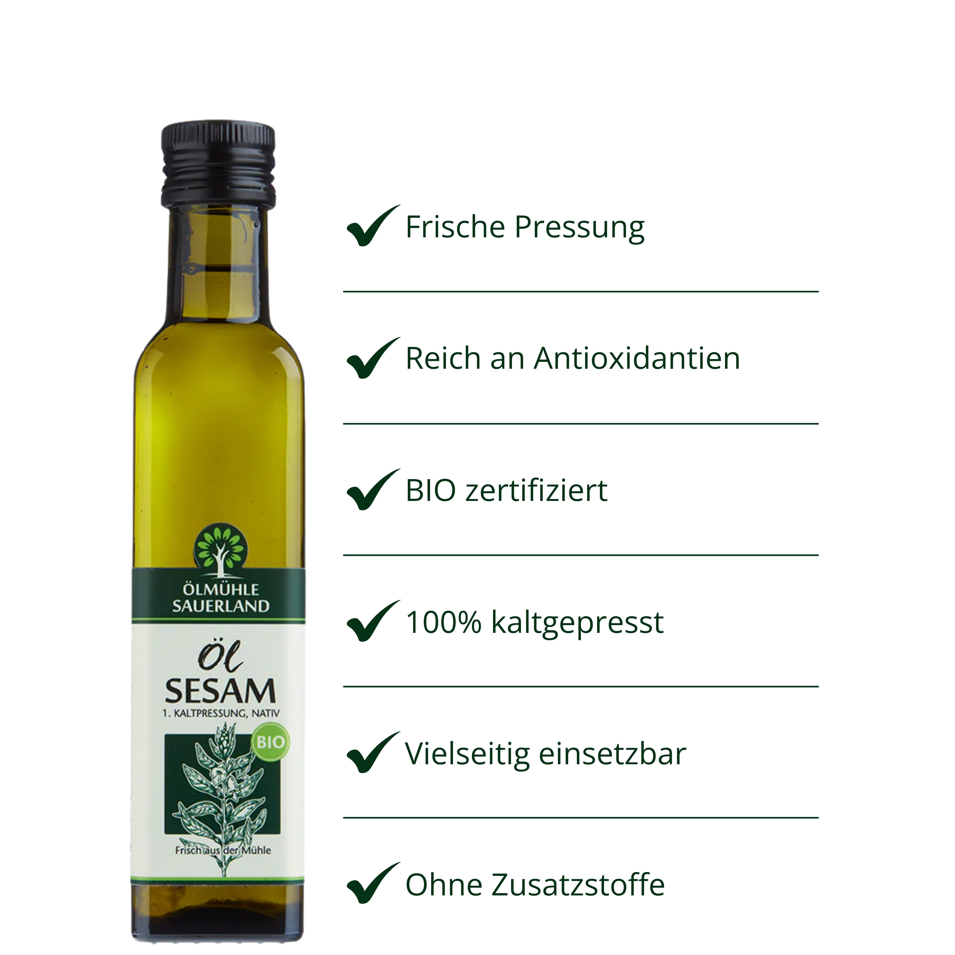Sesamöl BIO kaltgepresst nativ