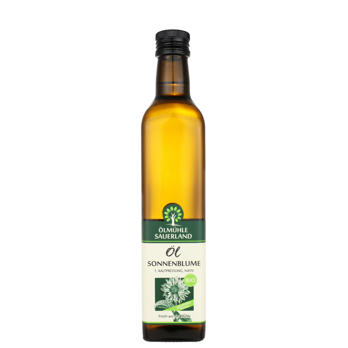Sonnenblumenkernöl BIO kaltgepresst nativ aus geschälter Saat